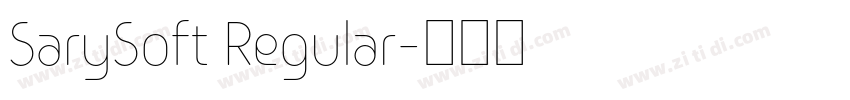 SarySoft Regular字体转换